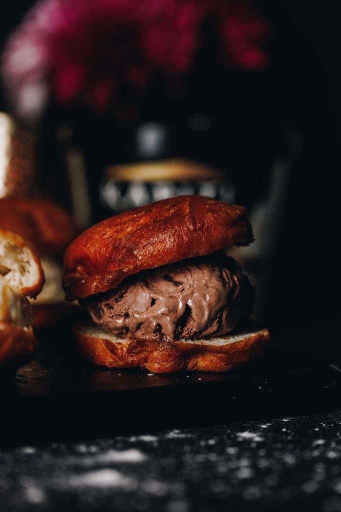 Light and Fluffy Fry Bread with chocolate ice cream