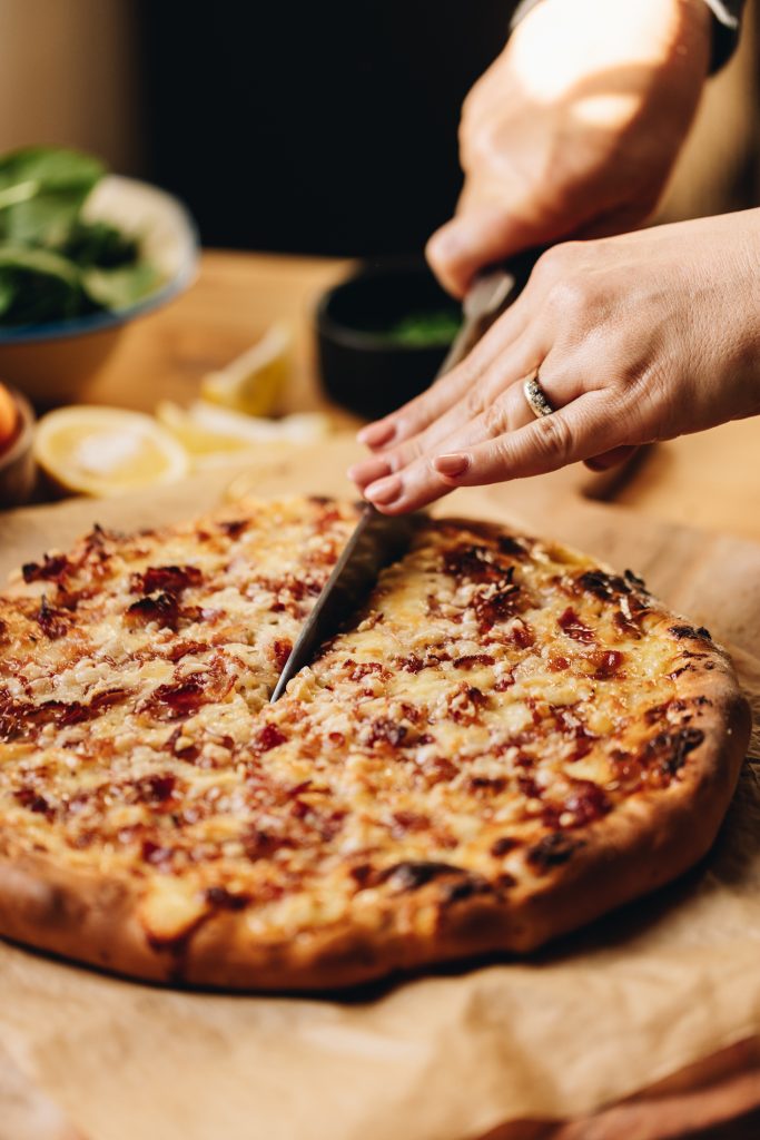 Cheese and Onion Pizza