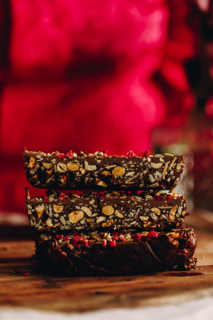 Chocolate Nut and Seed Slice