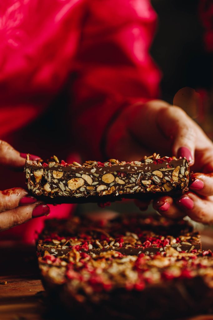 Chocolate Nut and Seed Slice