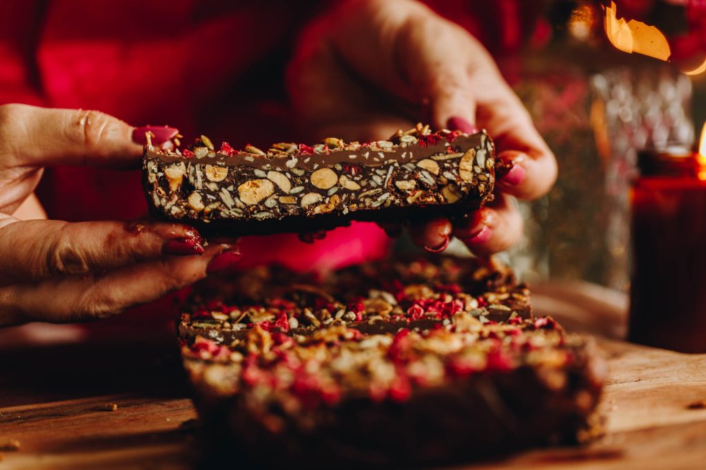 Chocolate Nut and Seed Slice