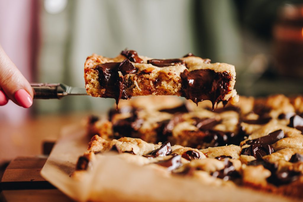 Pistachio Chocolate Cookie Slice