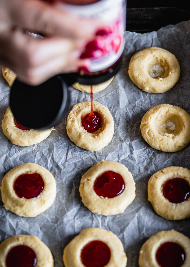 Lemon Strawberry Jam Drops