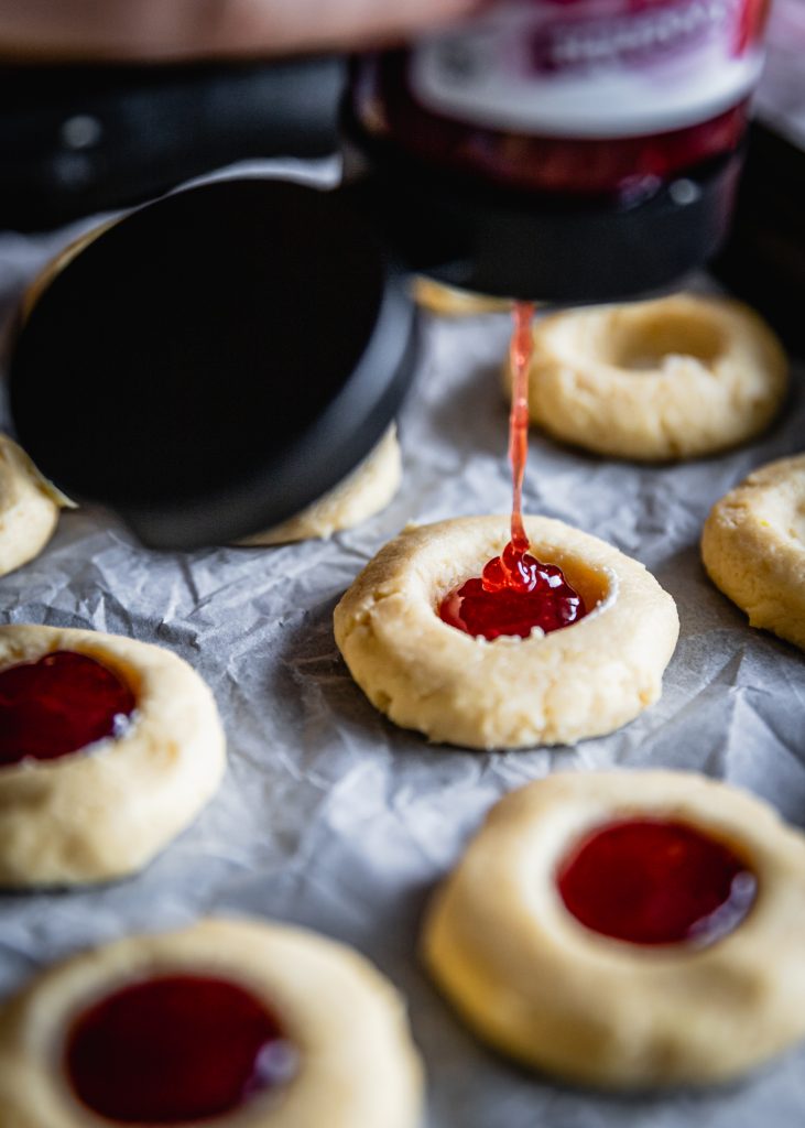 Lemon Strawberry Jam Drops