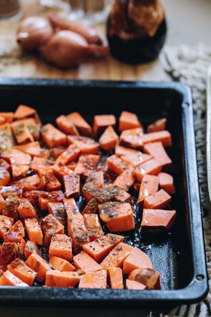 Kumara and herbs