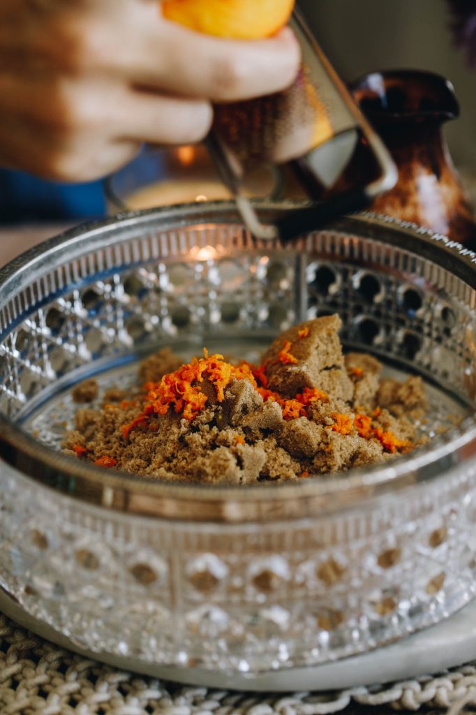 Brown sugar and orange zest