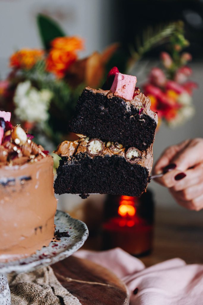 Chocolate Cake with Biscoff Buttercream