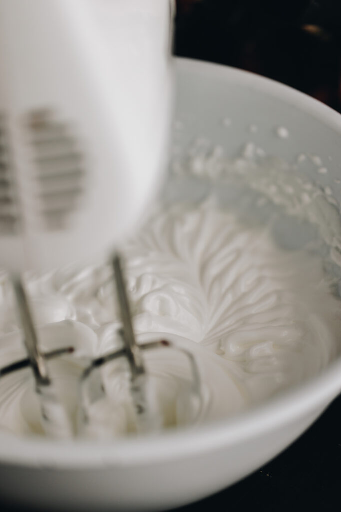 Whip the meringue