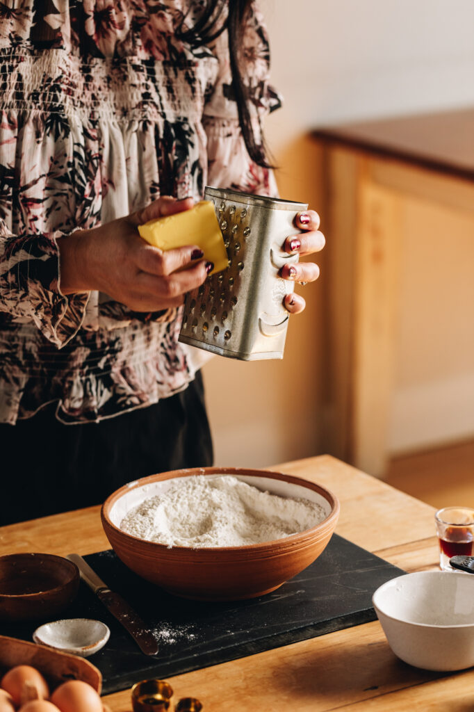 Grating butter