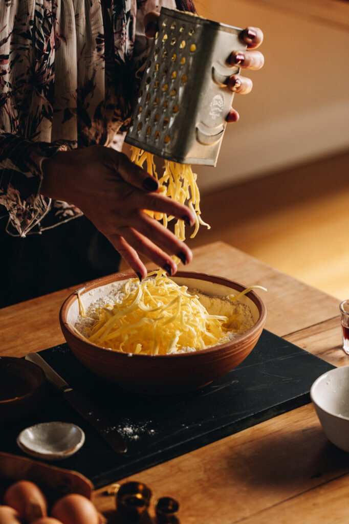 Grating butter
