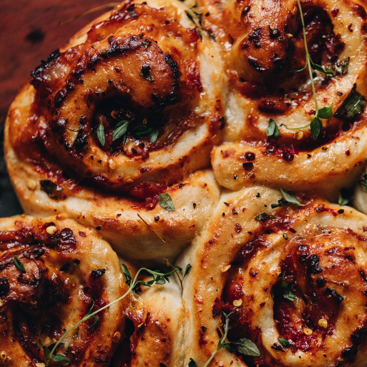 Cheese and Tomato Scrolls