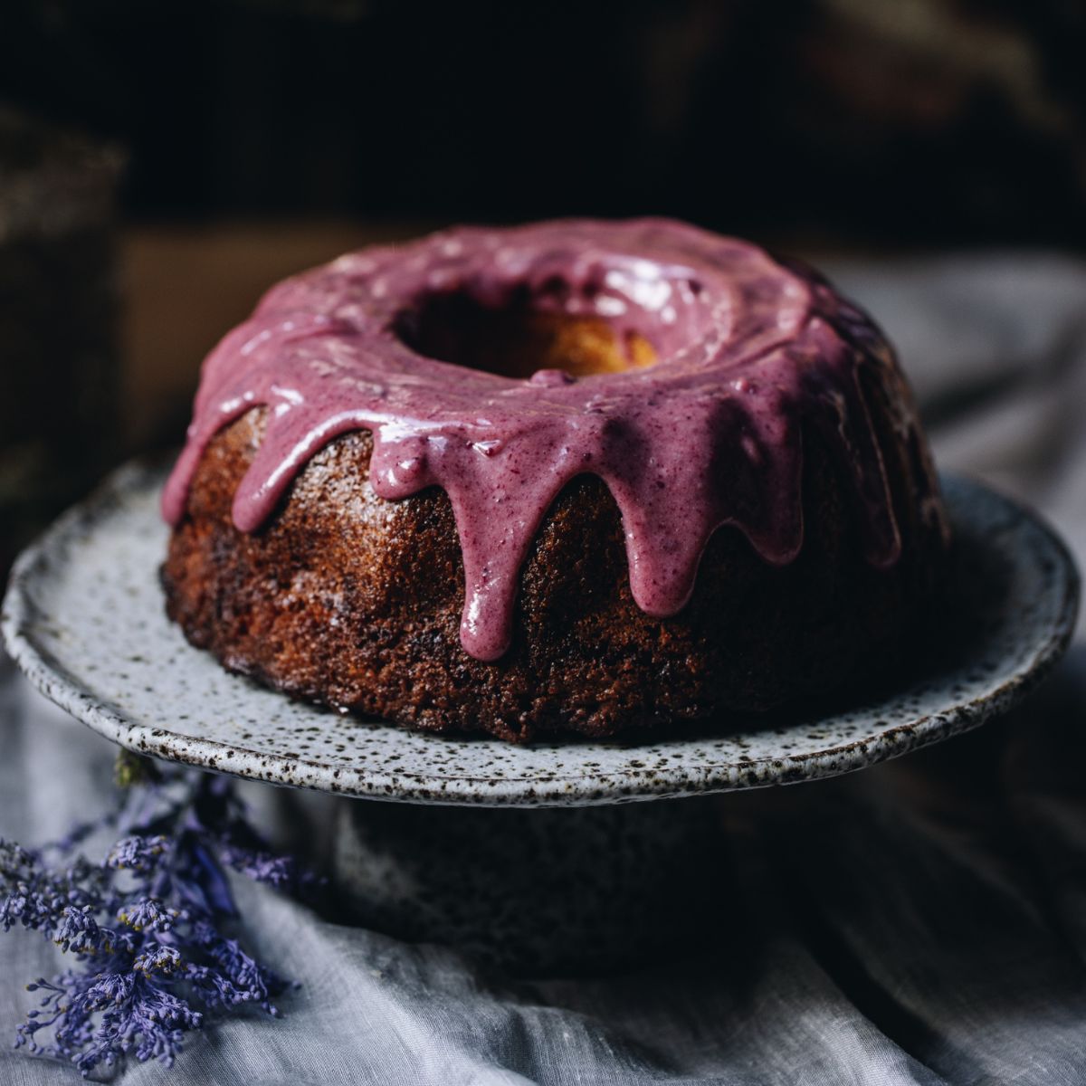 White Chocolate and Plum Ganache