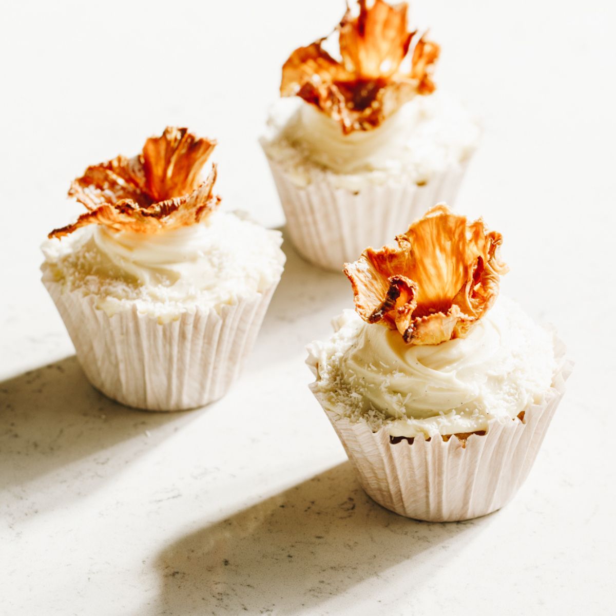 Hummingbird Muffins with Cream Cheese Frosting